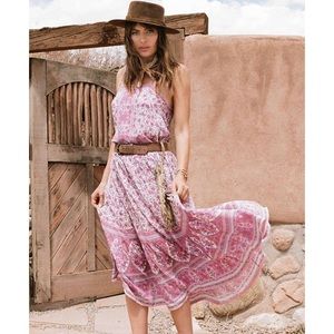 Spell & The Gypsy Strappy Maxi Lilac Dress NWT